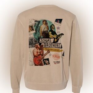 Beige Jonas Brothers crewneck